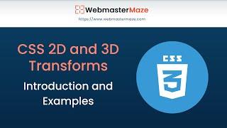 CSS 2D and 3D Transforms