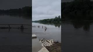 InTheNews 70: High Water! Riverside Landing, Dardenne Chute, Mississippi River, Missouri #Shorts