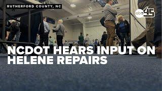 NCDOT hears public input on post-Helene repairs