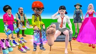 Scary Teacher 3D vs Squid Game Picking Shoe For School Dress or Error Dressing Room 5 Time Challenge