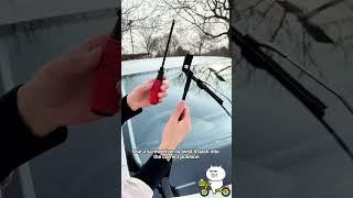 The perfect way to solve the abnormal noise of wiper blades#car #carsafety #tips #driving #skills