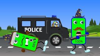  Police vs Poor Criminal and FastMew Collection new | Battery Charging Animation || FasT Mew