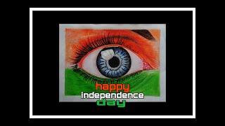 independence day special .realstic eye art of indian flag colour. #independenceday #sanjayartsroom