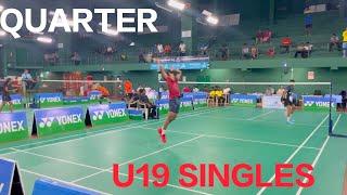 NUMAIR SHAIK V/S NICHOLAS ALL INDIA JUNIOR RANKING BADMINTON TOURNAMENT