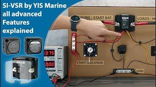 SI-VSR (Voltage Sensing Relay with Start Isolation) by YIS Marine all advanced Features explained