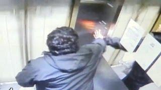 Man injured in out-of-control elevator crash -- caught on tape