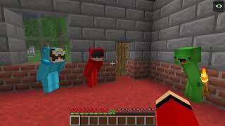 ZOEY GIGANT Pranked Cash and Nico in Minecraft JJ and Mikey in Minecraft Challenge - Maizen