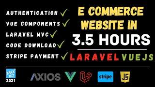 Ecommerce website in laravel and vuejs [ Easiest way For Beginners ] 2021