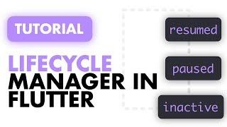 Flutter Application Lifecycle Management | Flutter Background