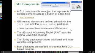 Java Swing Containers and Components Video 1