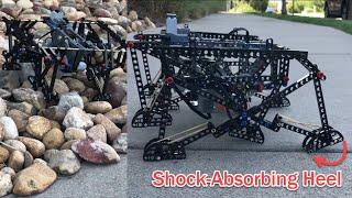 Strider v3 with Longer Shock-Absorbing Feet - LEGO Walker vs Rocky Terrain