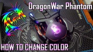 Dragon War ELE-G4 Phantom Gaming Mouse - How to change LED light color | Too Much Gaming