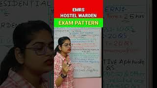 EMRS HOSTEL WARDEN Exam Pattern 2024 | #exam #shorts #viral