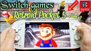 Retroid Pocket 5 demanding Switch games test I YUZU