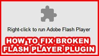 How to Fix "Right click to run Adobe Flash Player" or "Couldn't load plugin"