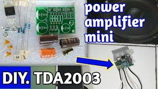 cara merakit power amplifier tda 2003 mono