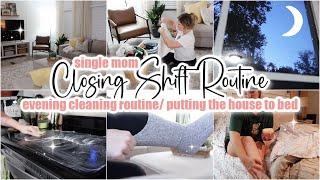  CLOSING SHIFT ROUTINE // night time reset / evening cleaning motivation // after dark