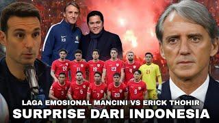 Reuni dgn Mantan Bos, Scaloni Ingatkan Mancini Soal Kejutan Timnas” Ultras Garuda Siap Merahkan Arab