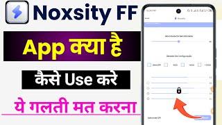 noxsity ff sensi extrema how to use |  noxsity FF review | noxsity FF kya hai | noxsity FF app