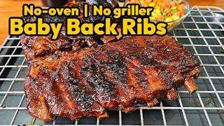 BABY BACK RIBS RECIPE | NO OVEN - NO GRILLER NEEDED