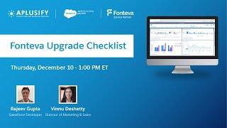 Fonteva Upgrade Checklist