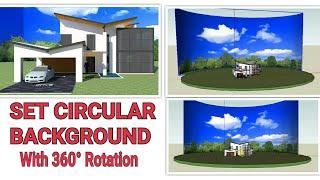 Sketchup environment | How to set background in sketchup