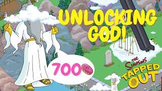 The Simpsons Tapped Out: Unlocking God for 700 Donuts (Limited Time!)