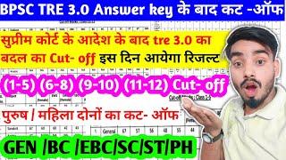 Bpsc tre 3.0 सभी वर्गों का कट- ऑफ 2024/bpsc tre 3.0 expected cut off After सुप्रीम कोर्ट ऑर्डर