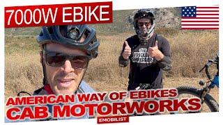 7000W EBIKE CAB Motorworks E-Motorrad mit Pedalen