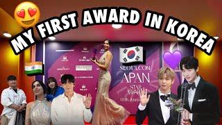 I won my FIRST AWARD in KOREA | Meeting Korean actors, APAN STAR AWARD