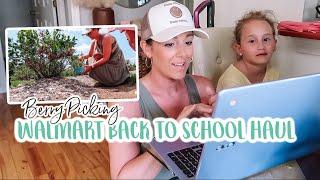 WALMART BACK TO SCHOOL HAUL 2024| Berry Picking| DITL| Tres Chic Mama