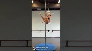 Intermediate Pole Transition: Martini to Ayesha. Both sides #poletricks #poledancing #poleshapes