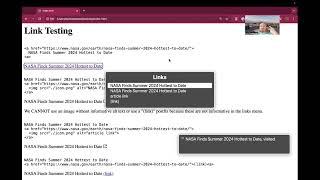 Making hyperlinks work with screenreaders demonstration