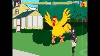 NICK54222 MUGEN: Mio Akiyama (me) VS Giant Chicken