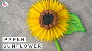  EASY Paper Sunflower Craft Tutorial | How to Make a Paper Sun Flower