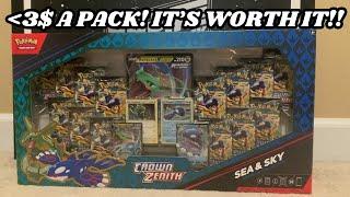 Opening The Pokémon Crown Zenith Sea And Sky Box!