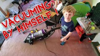 Toddler Vacuuming Alone! Kids and Vacuums