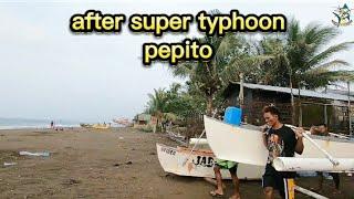 After super typhoon pepito,,labasan na ang mga bangka sa taguan,,laot agad.