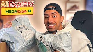 SUPER UNBOXING DA PROMOÇÃO DO ALIEXPRESS! MUITA COISA BARATA! 