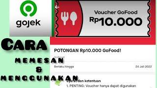 ️Tutorial /Cara memesan dan menggunakan voucher gojek/ gofood by gojek Terbaru