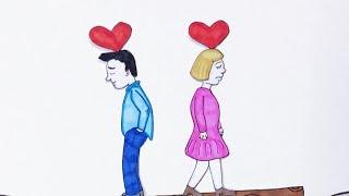 Love needs to be balanced ?#shorts#drawing#animation#story#xiaolindrawing#cartoon#art#handmade#love