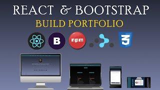 React JS & Bootstrap | Build Landing Page Portfolio | 4k