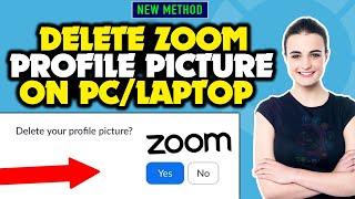 How to delete zoom profile picture on PC/laptop 2024