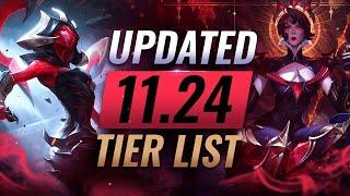 UPDATED Preseason BEST Champions TIER List – League of Legends Patch 11.24