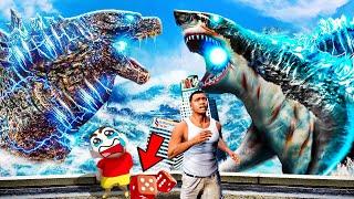 GODZILLA Vs SHARKZILLA FIGHT With Dice GAME In GTA 5 Tamil