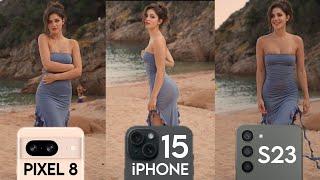 Google Pixel 8 vs iPhone 15 vs Samsung Galaxy S23 Camera Comparison