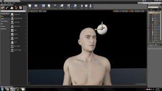 Unreal Engine 4 - Separate head and eye tracking experiment