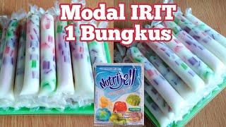 MODAL 1 BUNGKUS NUTRIJELL DAN SUSU MENJADI 50.000 -  RESEP ES LILIN PELANGI - NONA MANIS