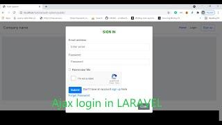 Ajax login in LARAVEL without page refresh from Modal