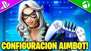 LA MEJOR CONFIGURACION y SENSIBILIDAD de FORTNITE TEMPORADA 4 CAPITULO 5 para tener AIMBOT